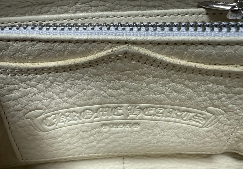 Chrome Hearts triple cross leather wallet