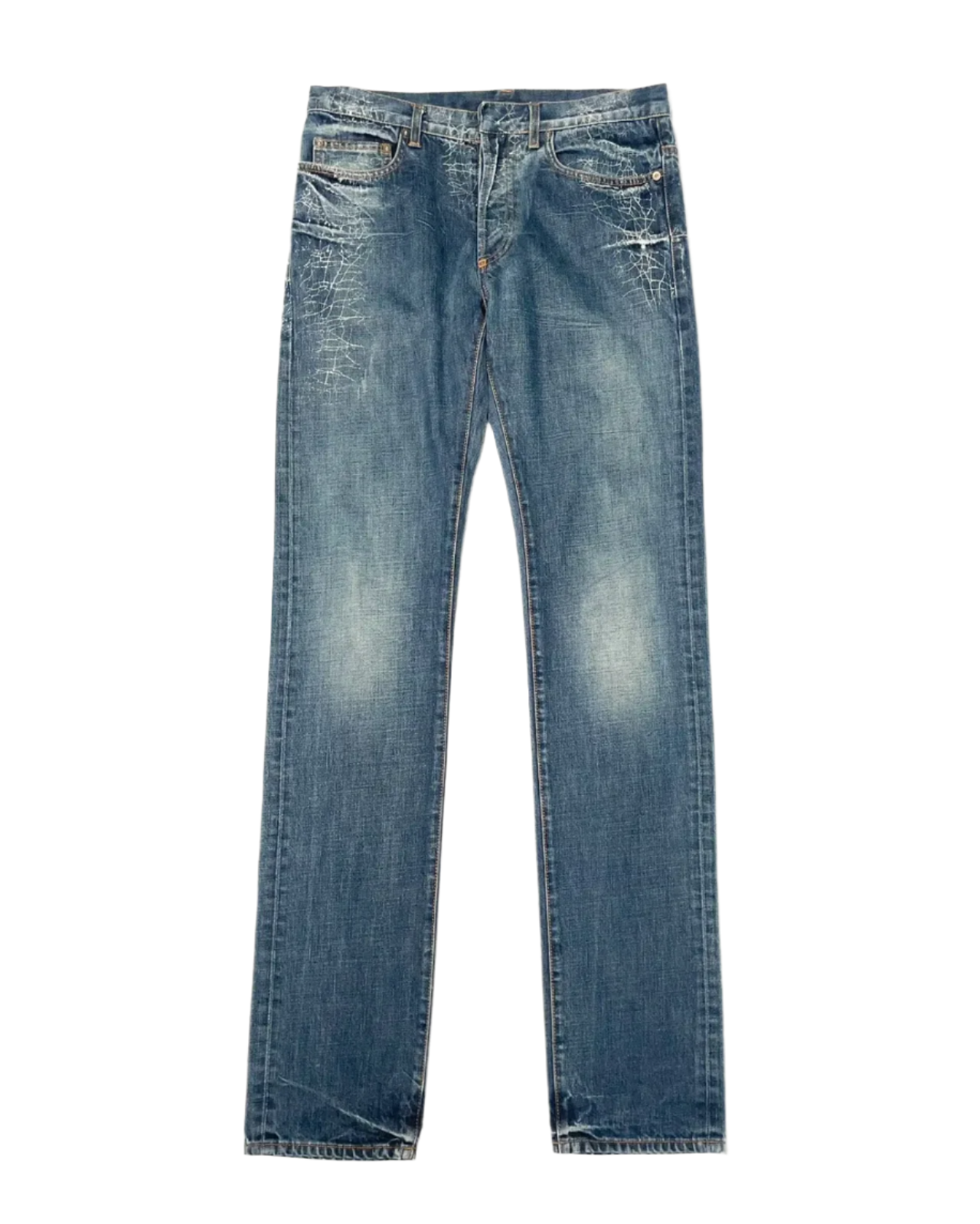 Dior homme 07 Hedi Slimane spider-web jeans