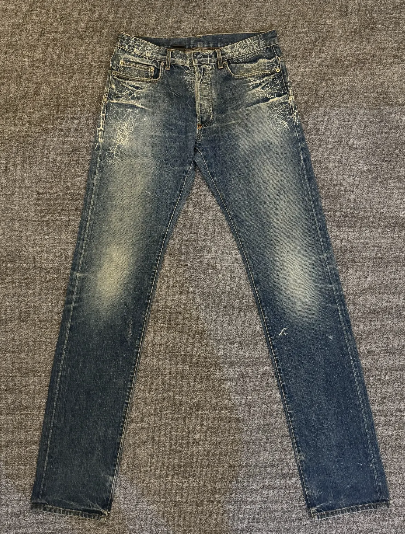 Dior homme 07 Hedi Slimane spider-web jeans