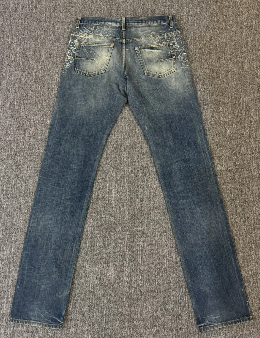 Dior homme 07 Hedi Slimane spider-web jeans