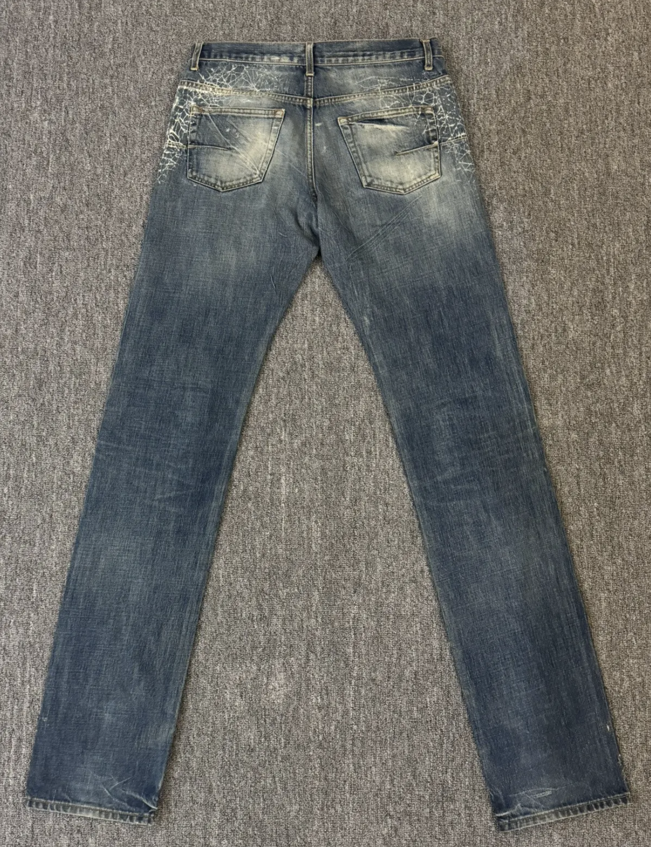Dior homme 07 Hedi Slimane spider-web jeans