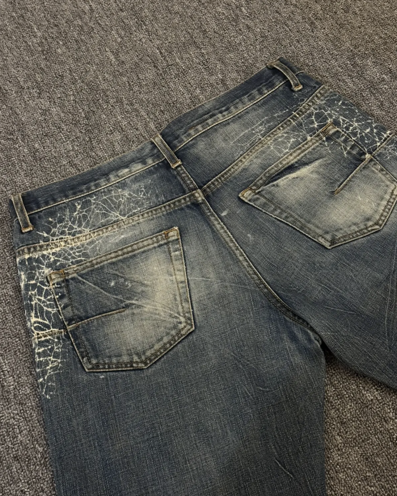 Dior homme 07 Hedi Slimane spider-web jeans
