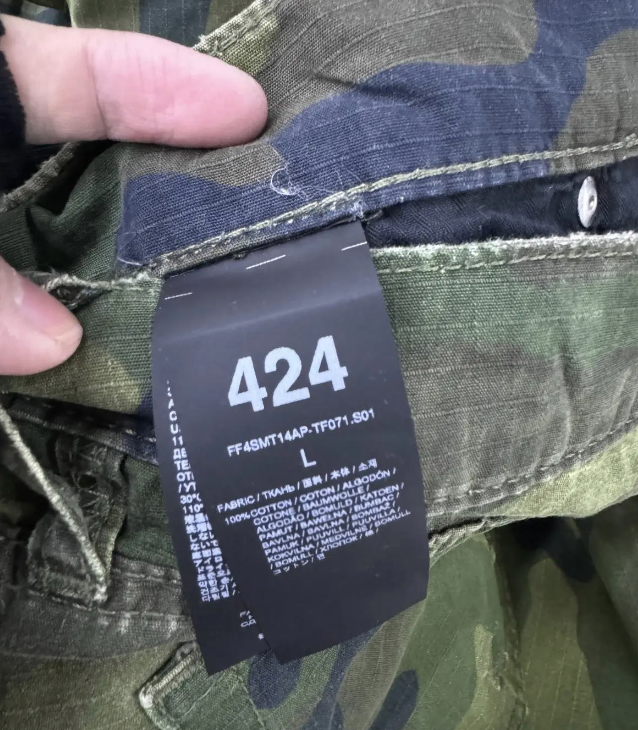 424 on Fairfax camo pants