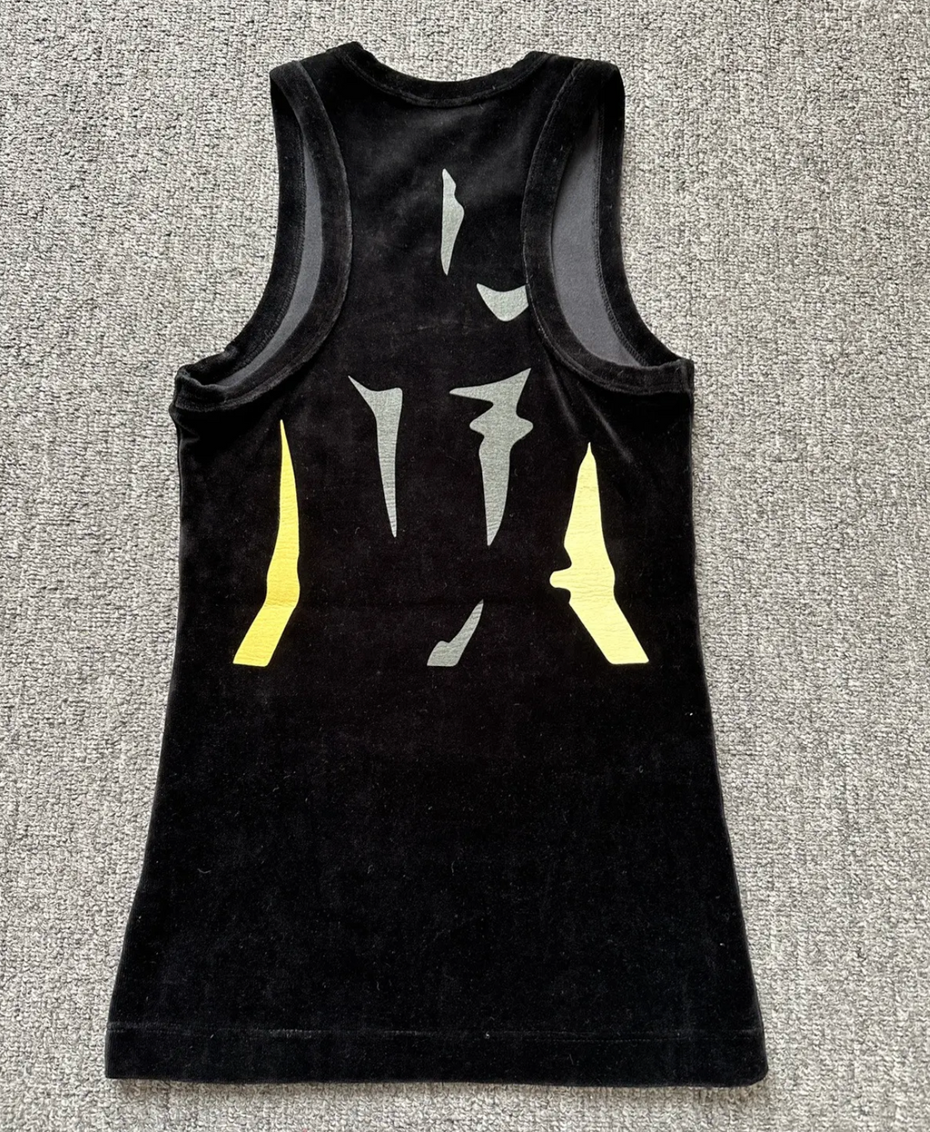 Mowalola peach effect tank top