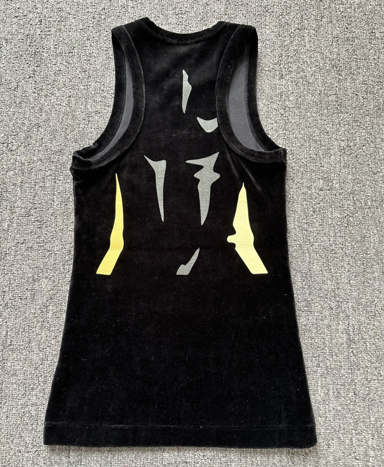 Mowalola peach effect tank top