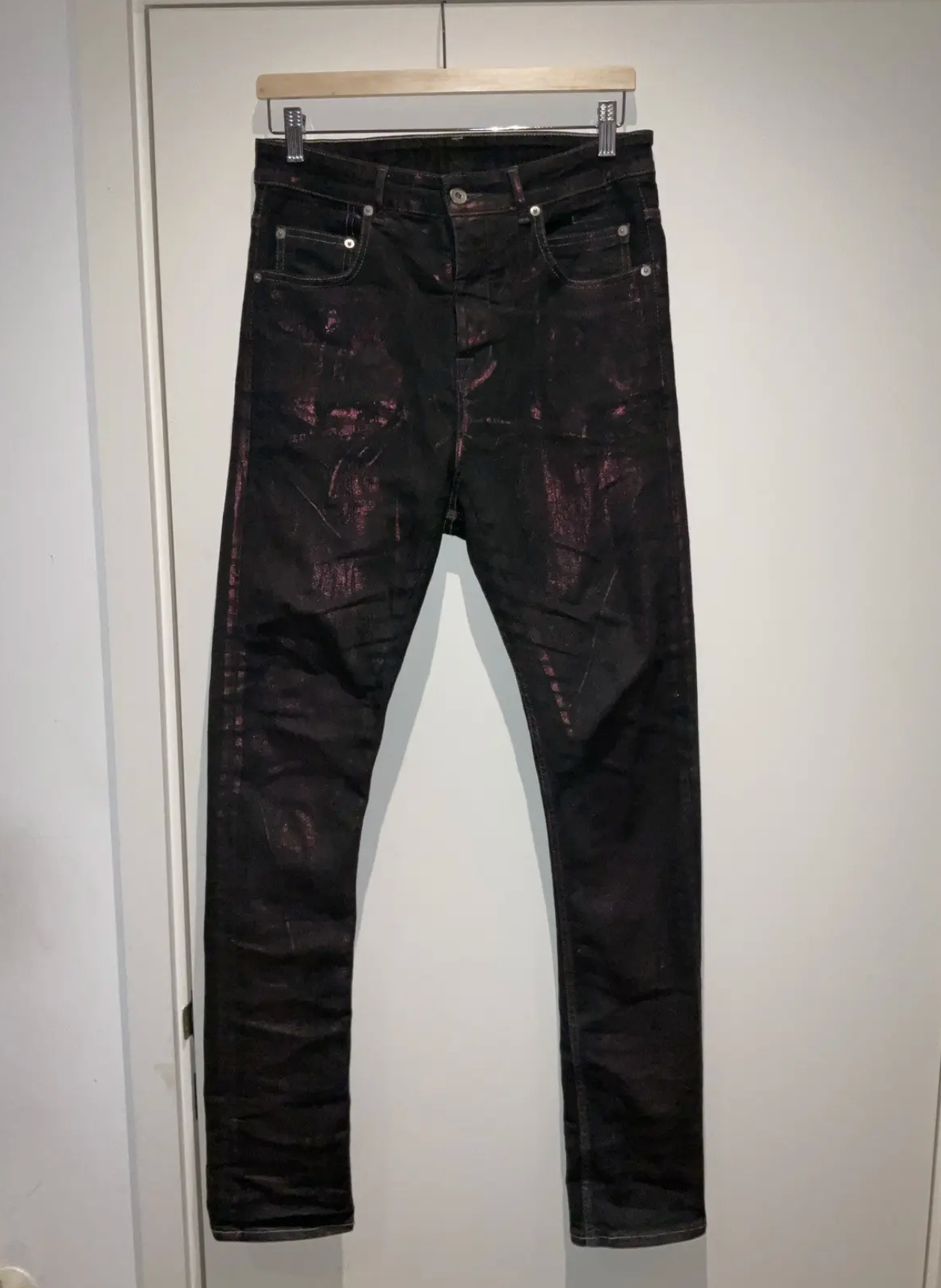 Rick Owens detroit waxed denim