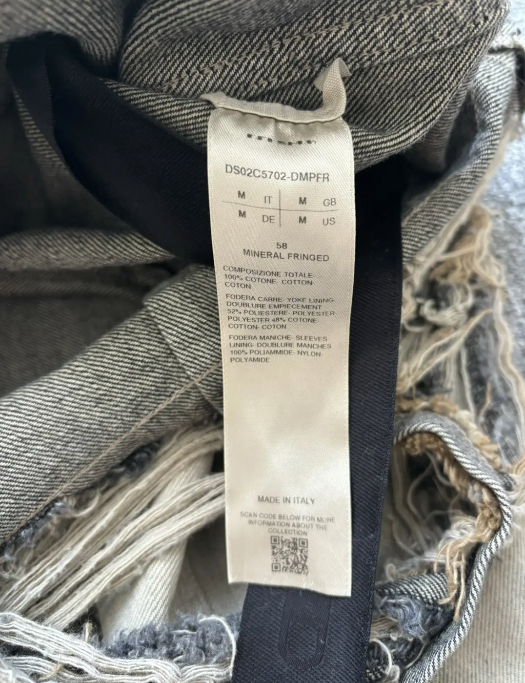Taupe Cape Sleeve Denim Jacket by Rick Owens DRKSHDW