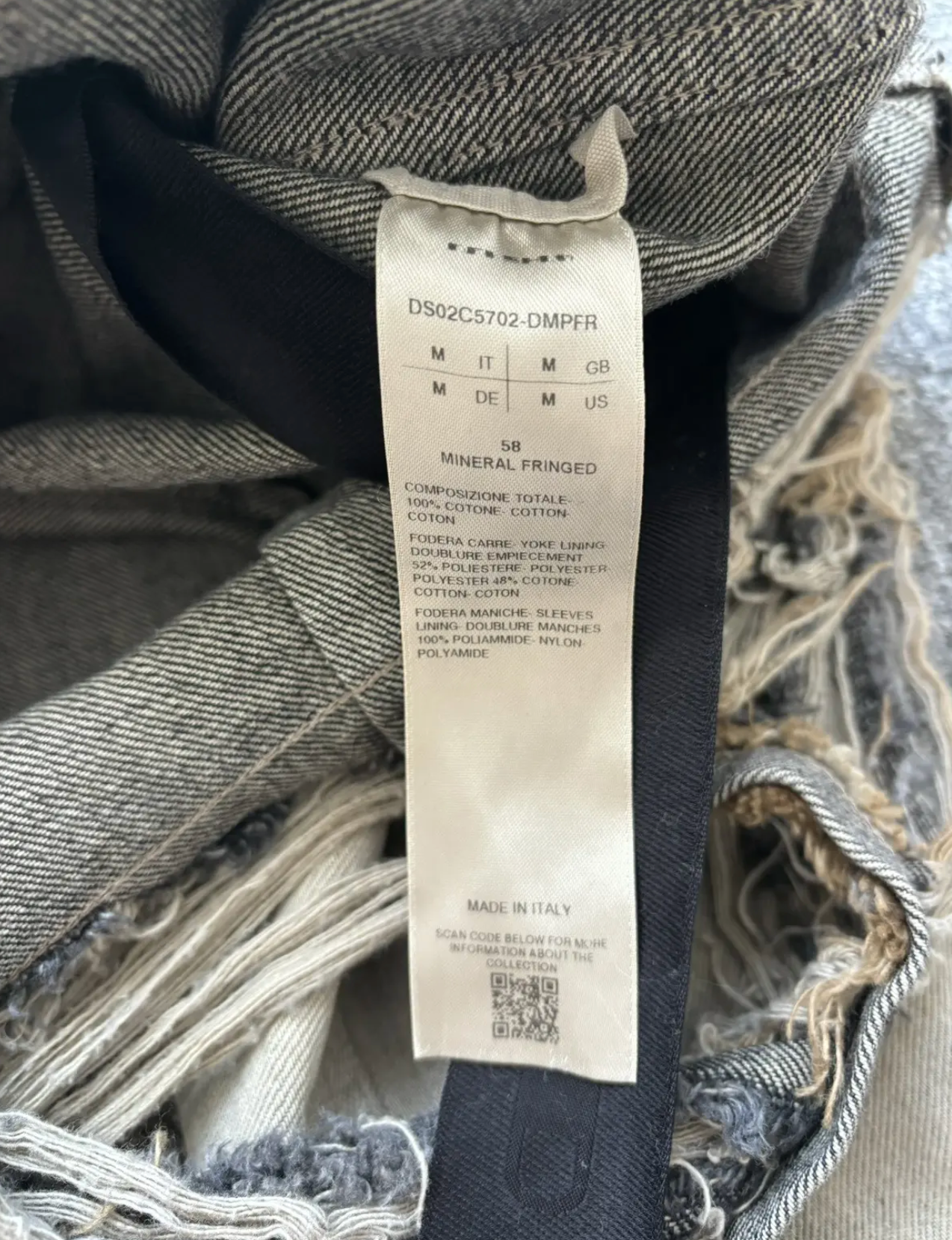 Taupe Cape Sleeve Denim Jacket by Rick Owens DRKSHDW