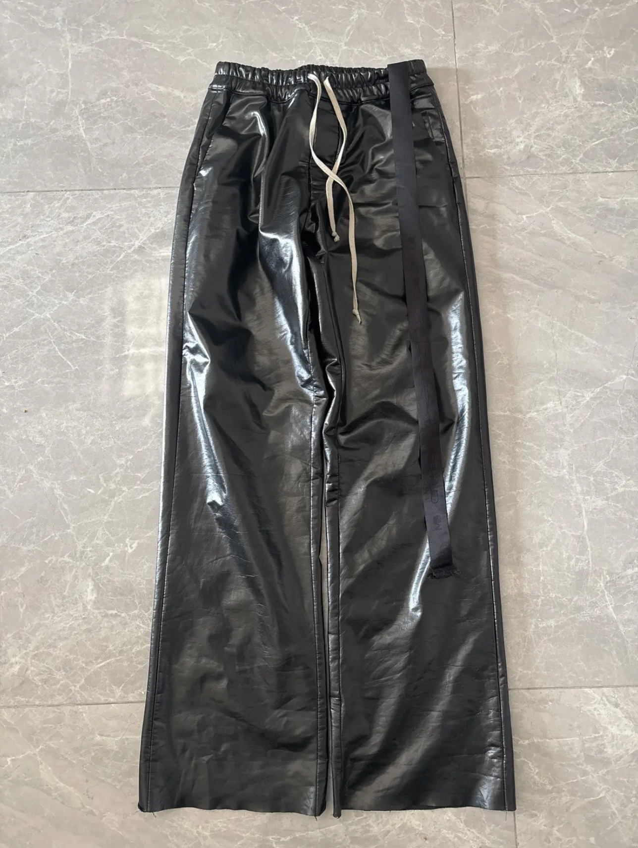 Rick Owens Drkshdw Wide-leg Faux-leather Trousers