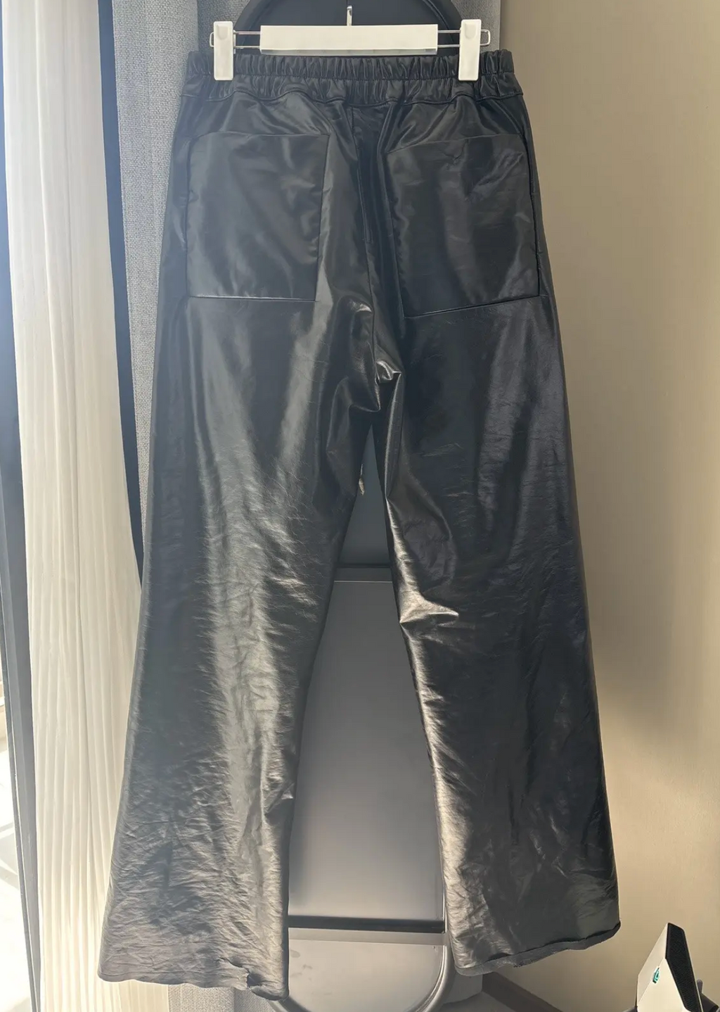 Rick Owens Drkshdw Wide-leg Faux-leather Trousers