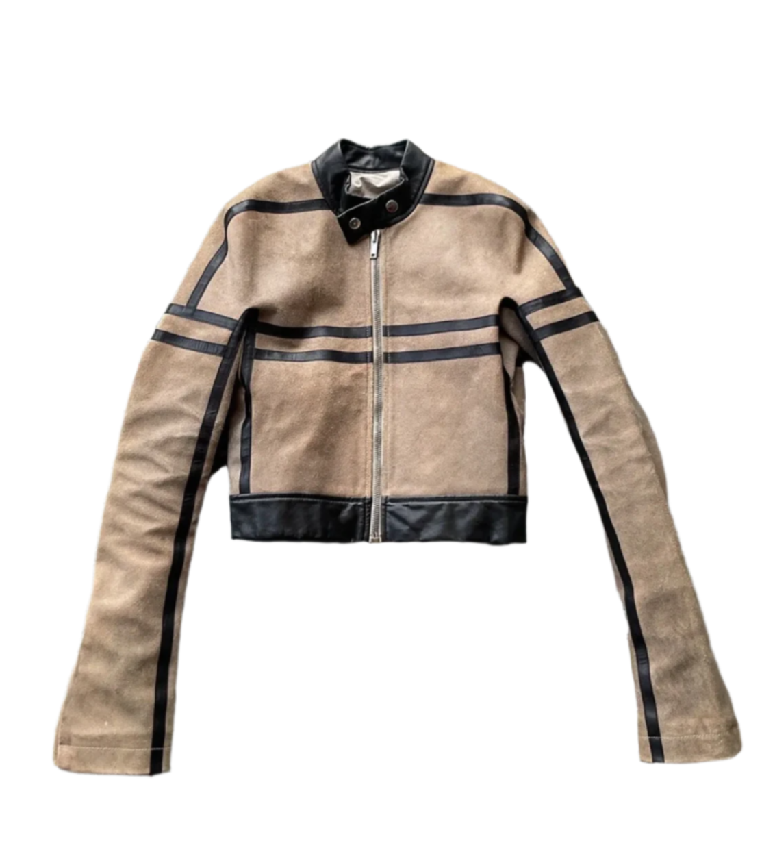 Rick Owens fw12 pearl/bl runway leather jacket
