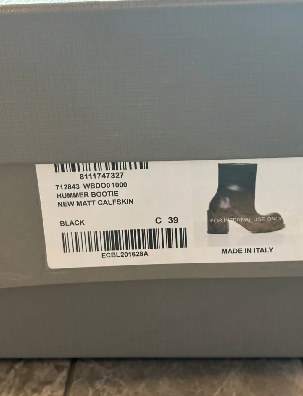 Balenciaga hummer bootie Matt calfskin