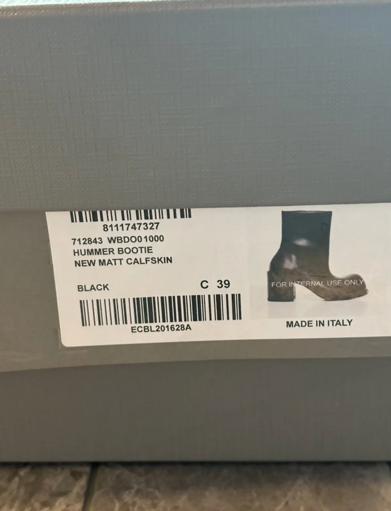 Balenciaga hummer bootie Matt calfskin