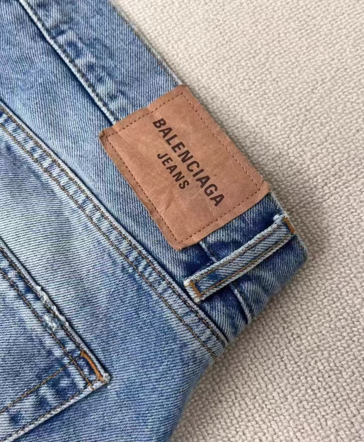 Balenciaga Distressed Jeans with Red Plaid Lining – Iann Conner Worn