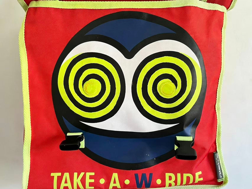 Walter Van Beirendonck Hypnotic Psychedelic Logo Messenger Bag