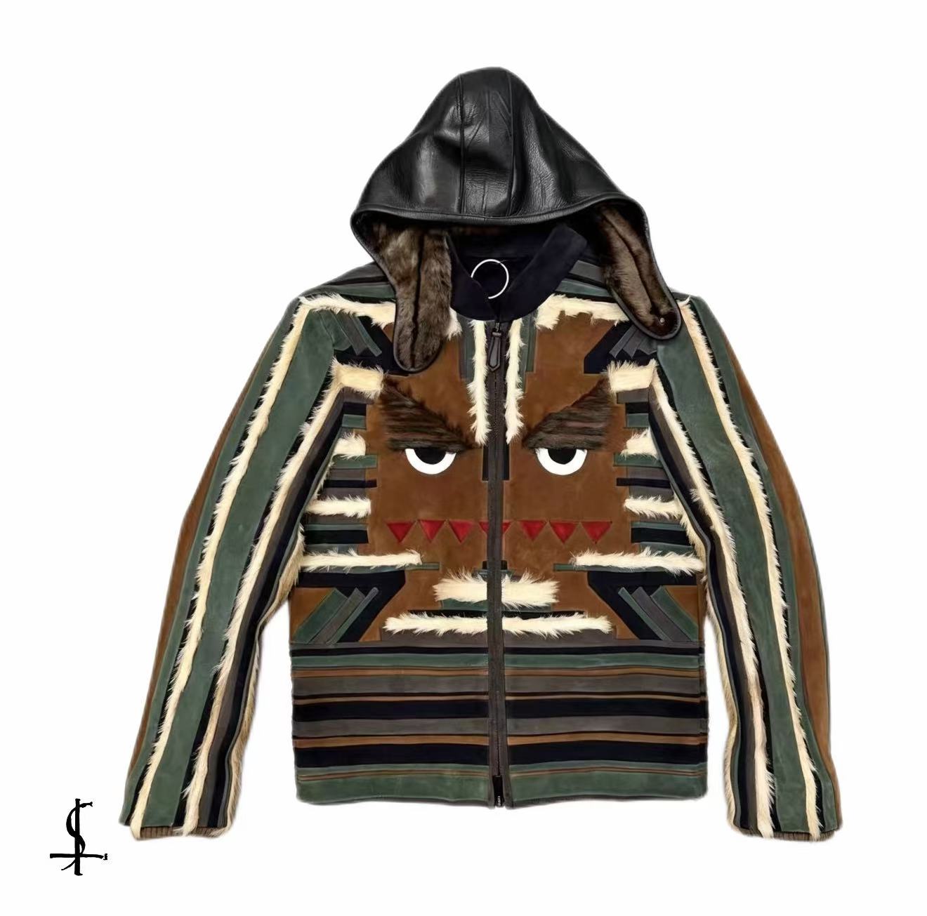Fendi Bag Bugs Monster Shearling Jacket