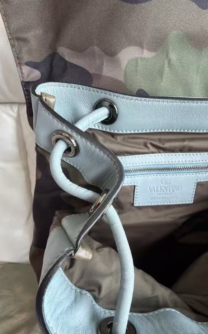 Valentino Camo Studded Backpack