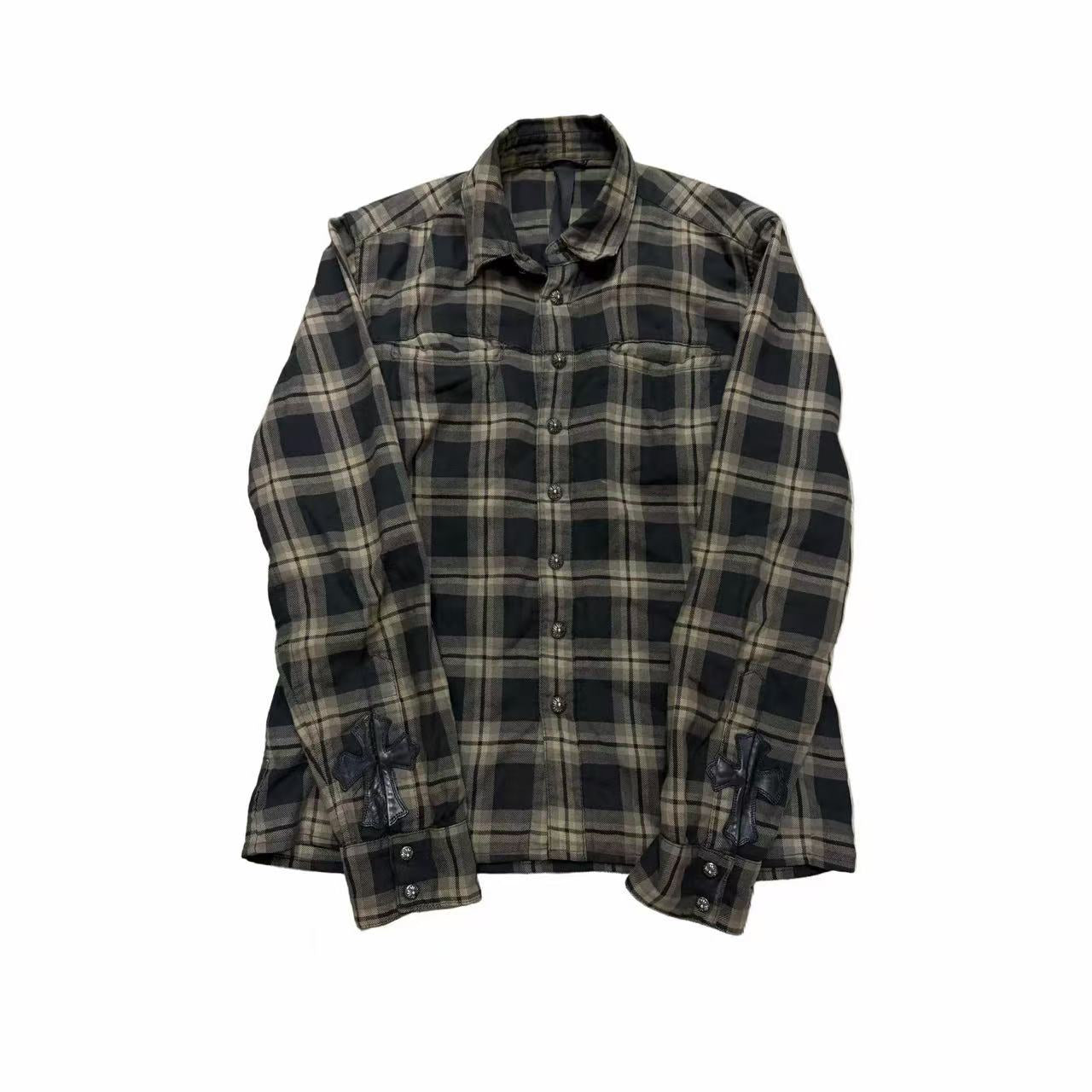 Chrome Hearts Botton Up Flannel Shirt