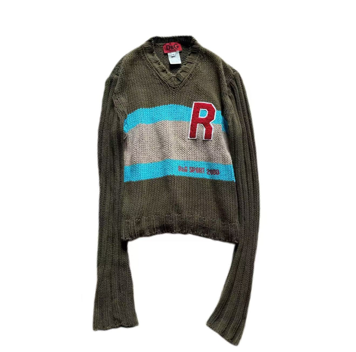 Dolce&Gabbana D&G Sports 2003 V-neck Knit Sweater