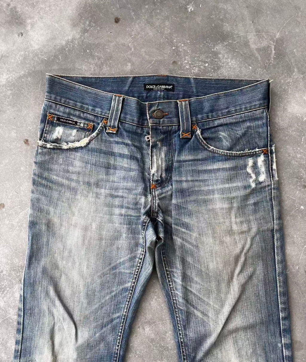 Dolce&Gabbana Blue Washed Denim Jeans
