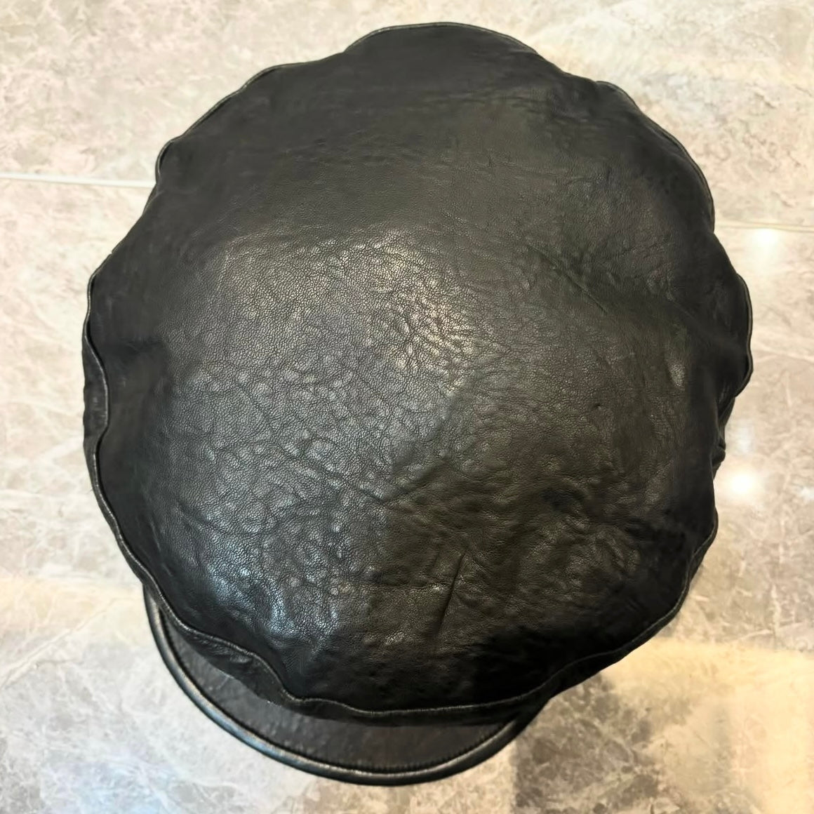 Chrome Hearts leather beret