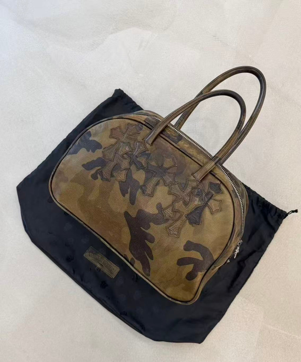 Chrome Hearts Leather Gym Bowling Bag