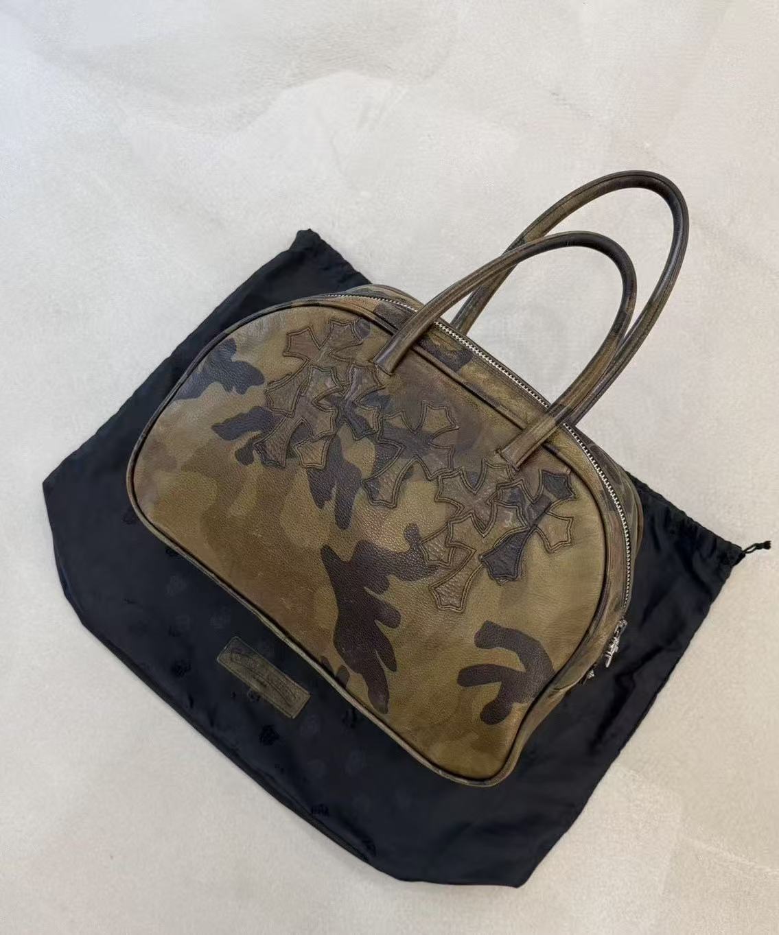 Chrome Hearts Leather Gym Bowling Bag