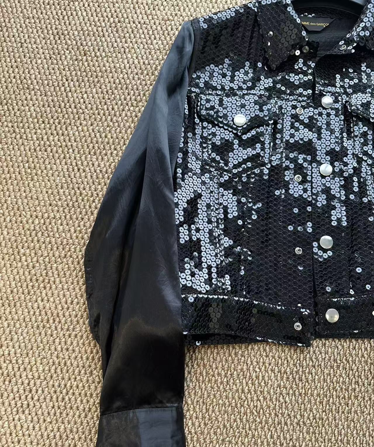 Comme des Garçons Black Sequin Jacket