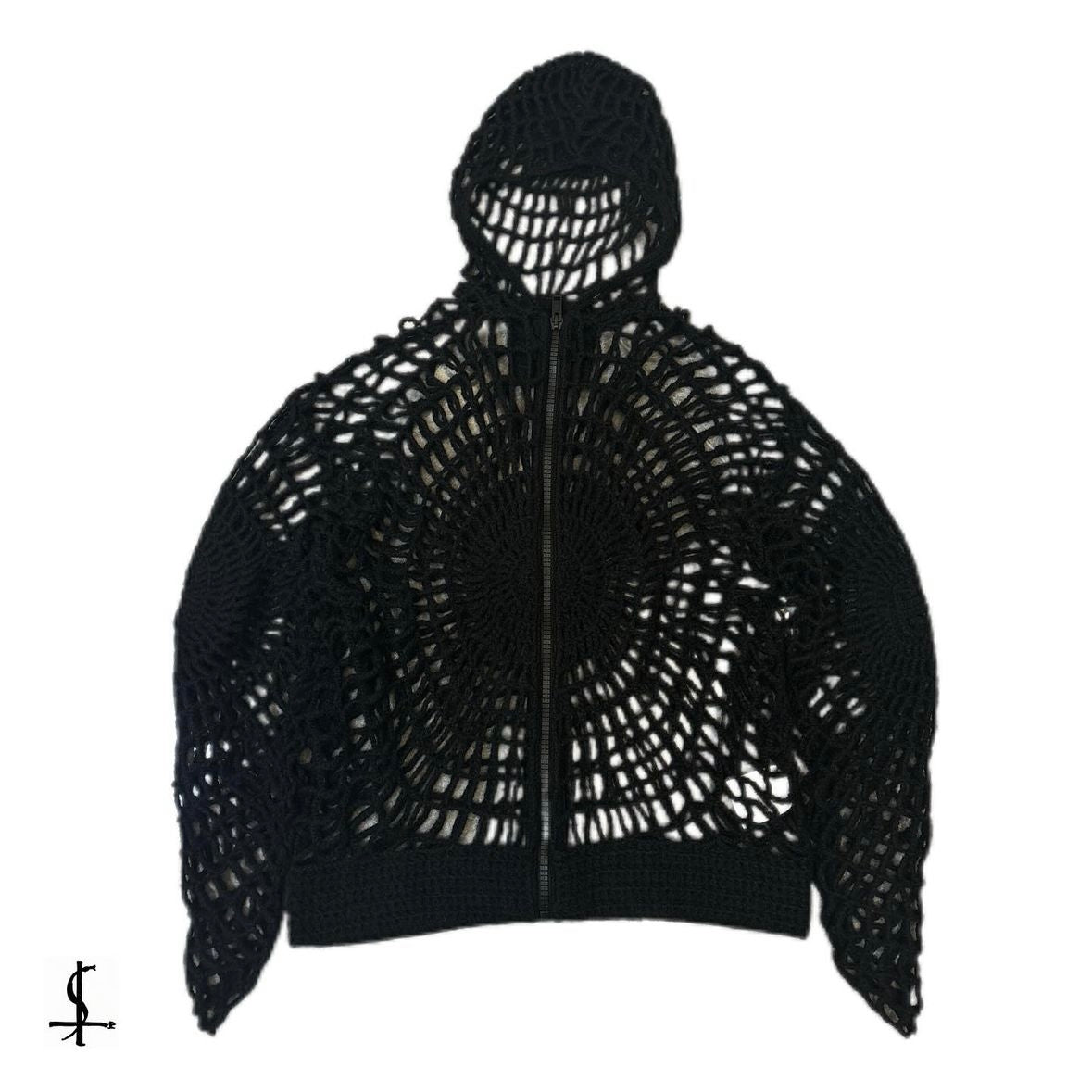 Givenchy cobweb zip hoodie