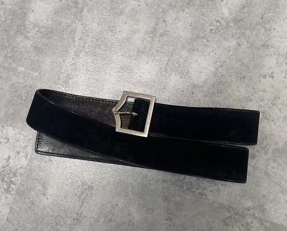 Dior Homme 05SS Black Leather D-Point Belt