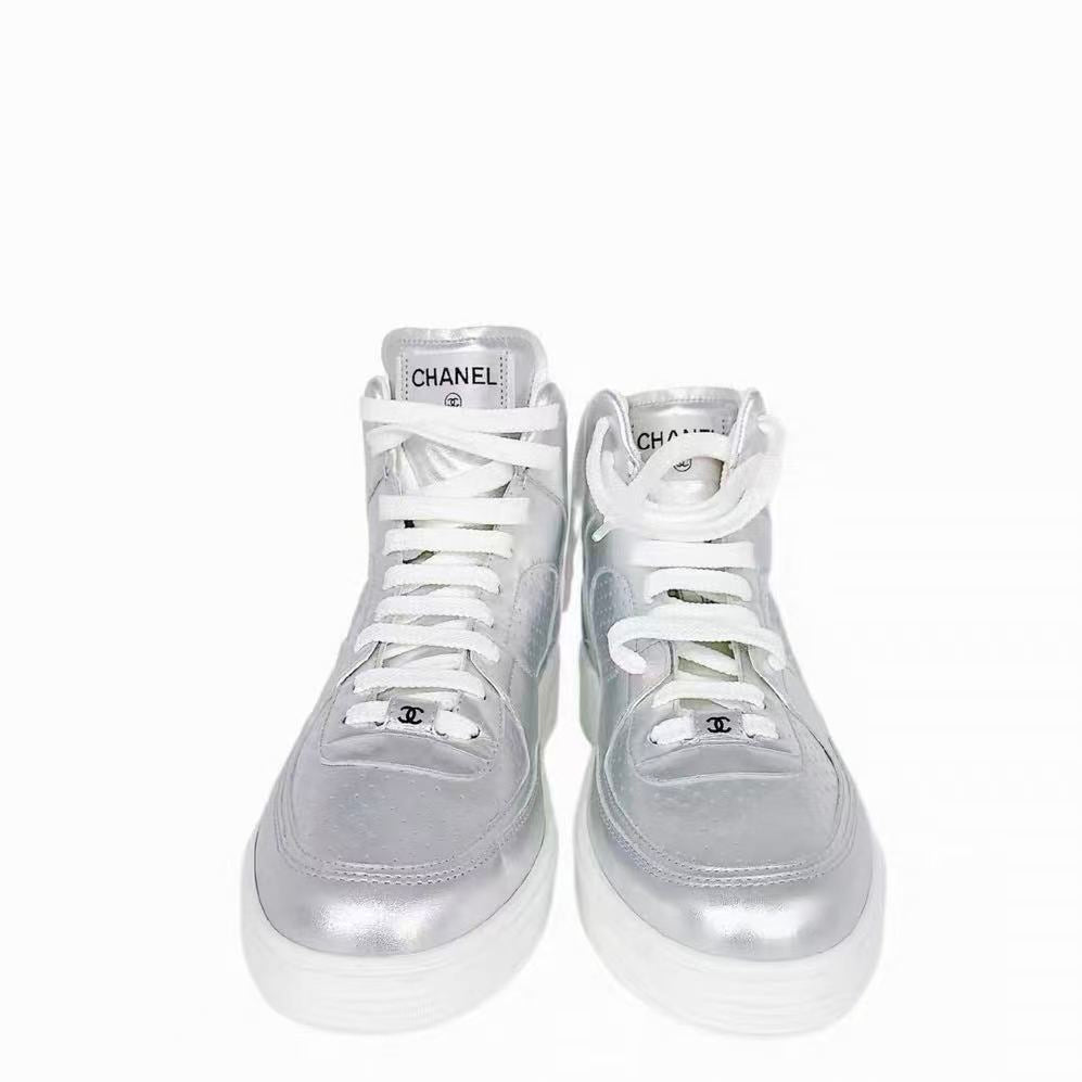 Chanel CC High Top Sneakers