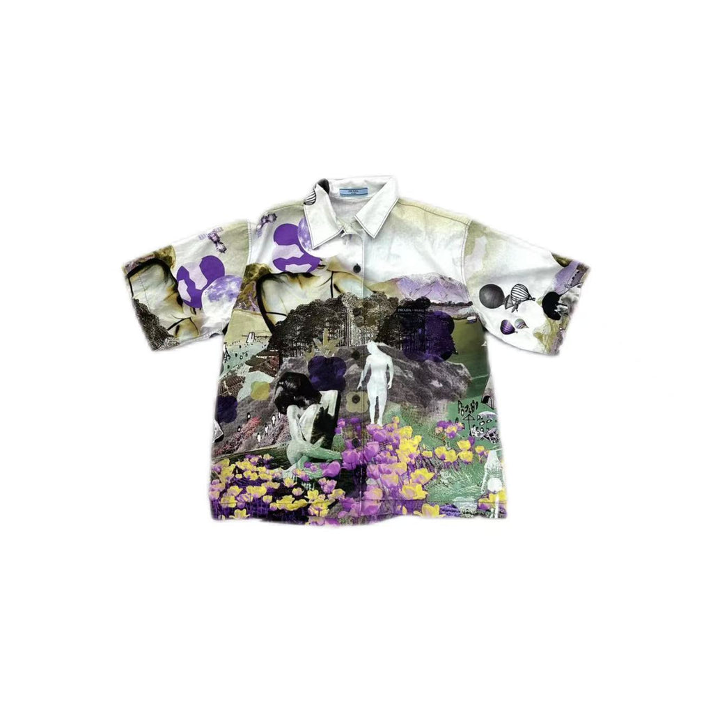 Prada 19ss statue print shirt