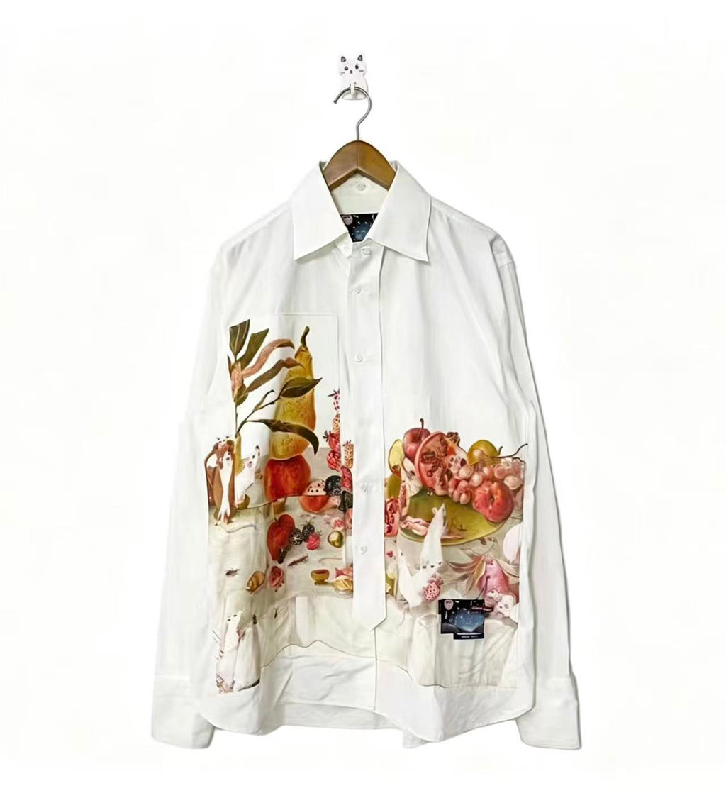 Prada 16aw Banquet Thieves Shirt