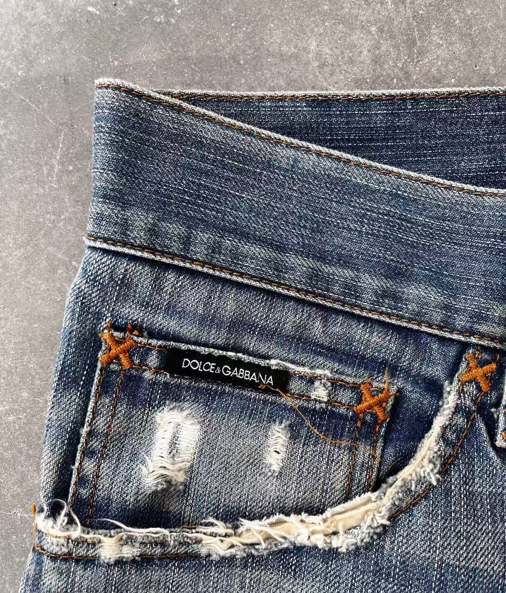 Dolce&Gabbana Blue Washed Denim Jeans