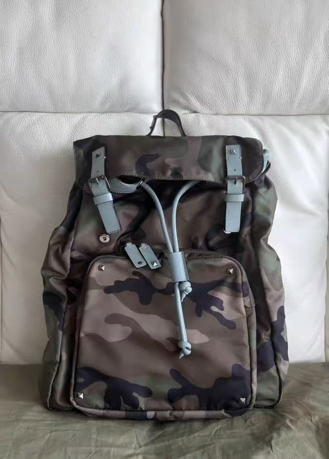 Valentino Camo Studded Backpack