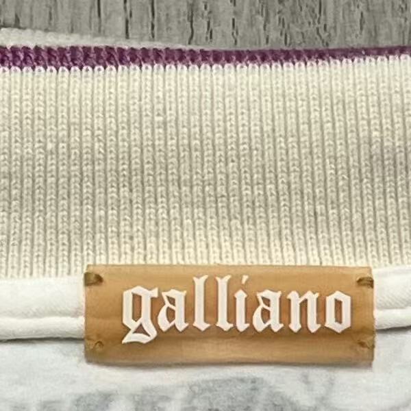 John Galliano Newspaper Print Short Sleeve Polo