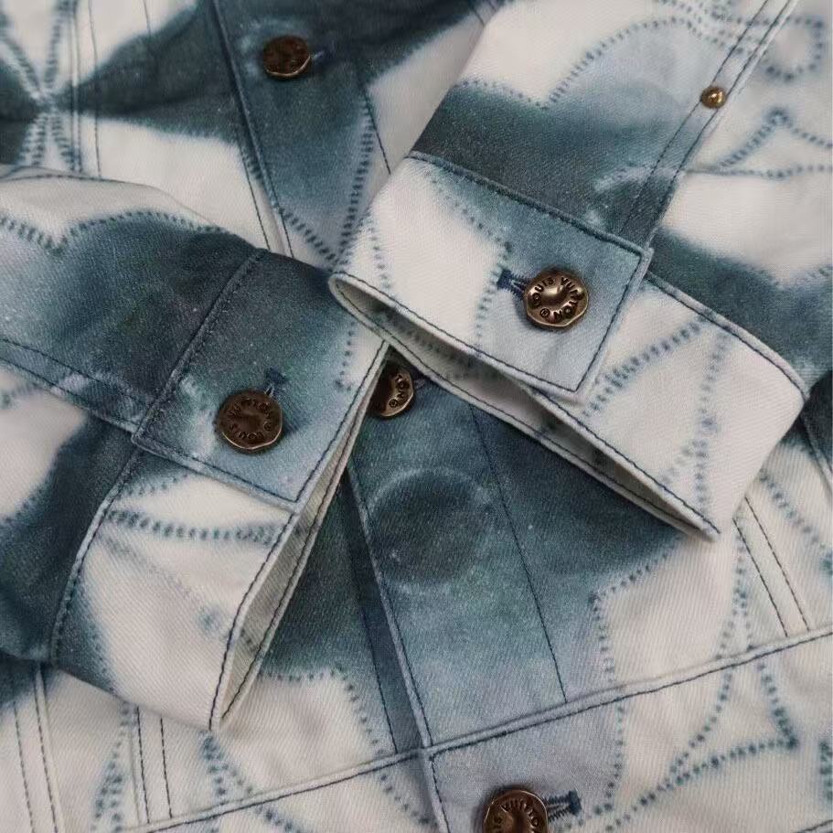Louis Vuitton 23SS Monogram Shibori Printed Denim Jacket