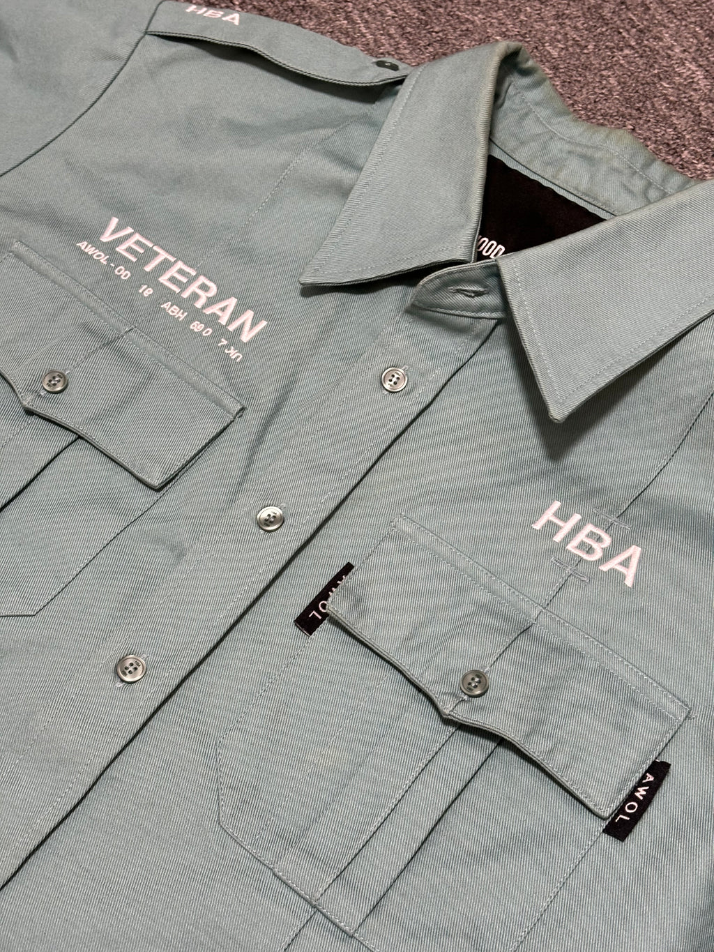 Hood by Air Veteran Heavy Twill Short Sleeve Shirt