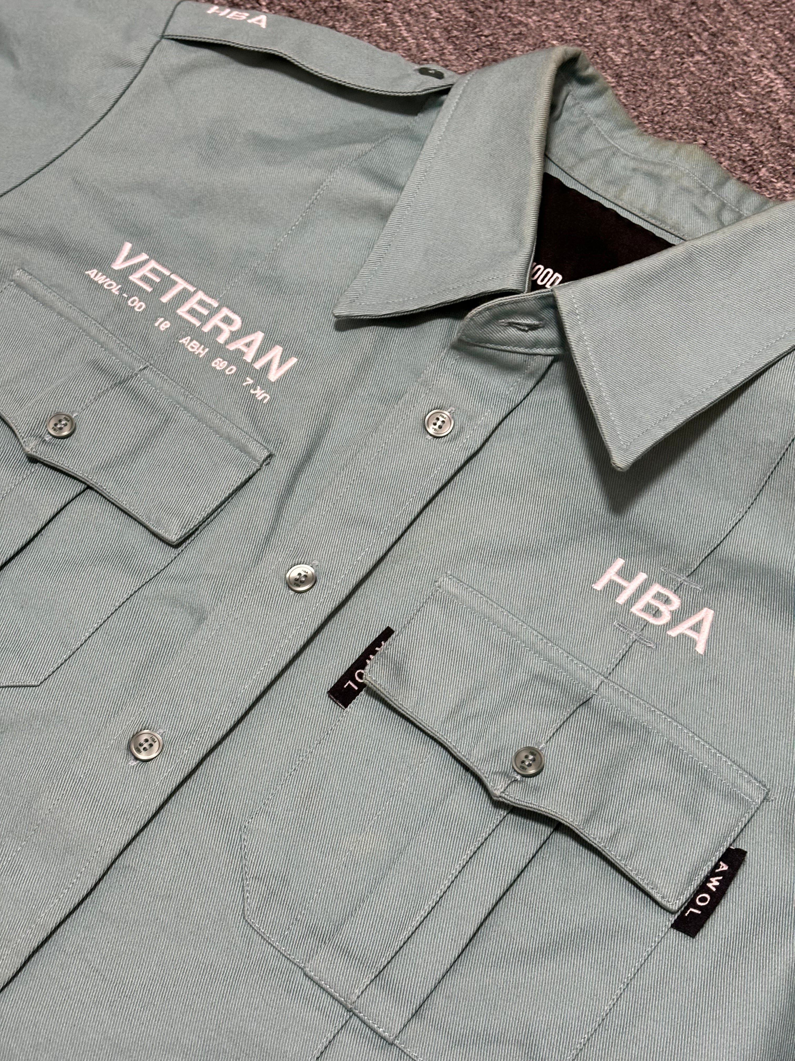 Hood by Air Veteran Heavy Twill Short Sleeve Shirt