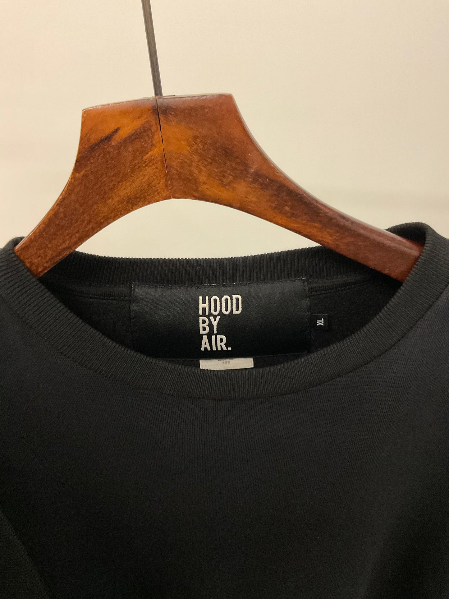 Hood by air asymmetric long sleeve sweater