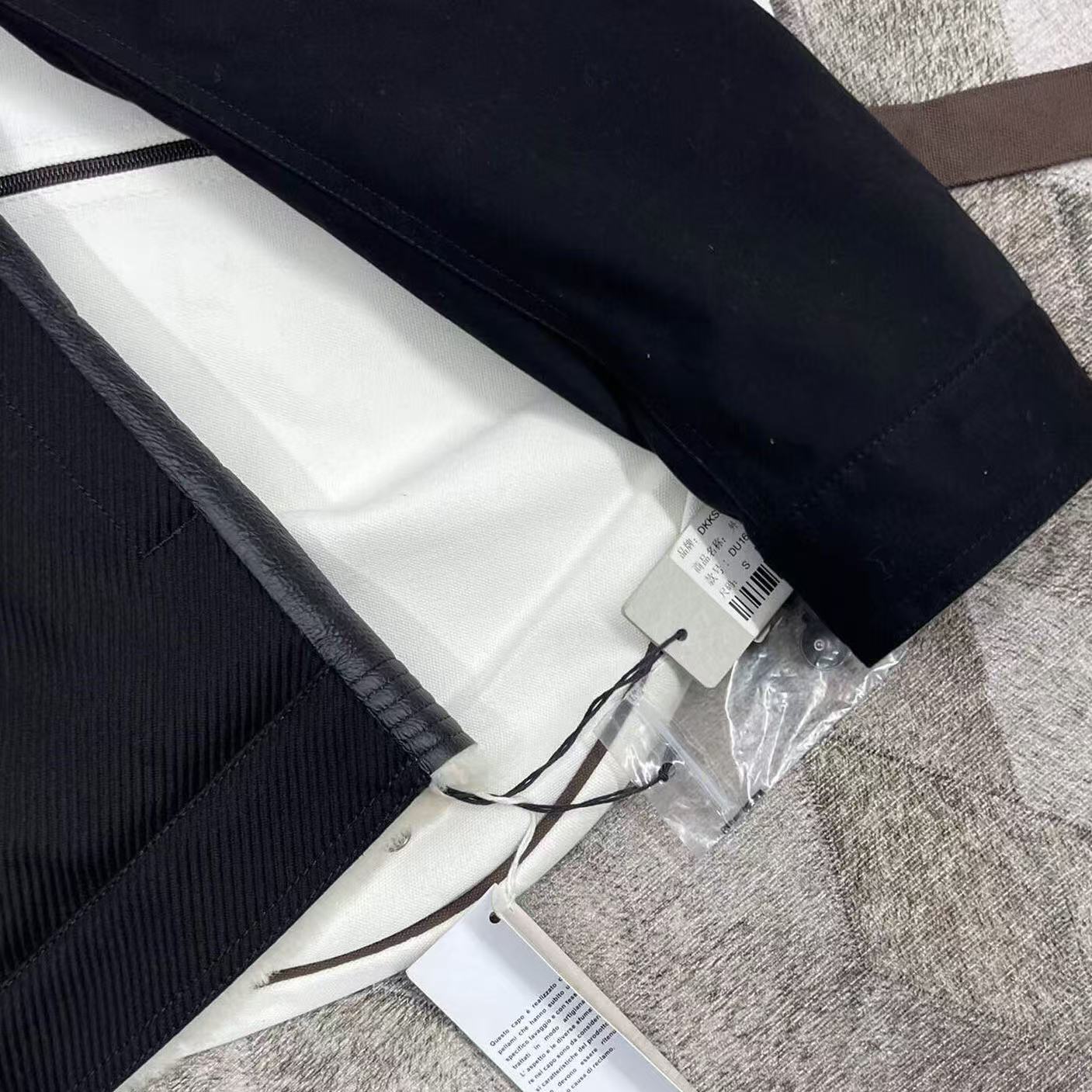 Rick Owens DRKSHDW SS14 Shearling‑Collar Trucker Jacket