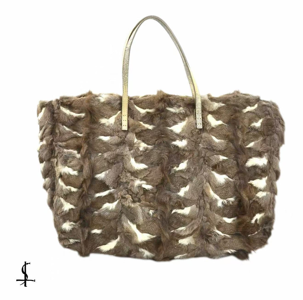 Fendi snakeskin chincella fur bag