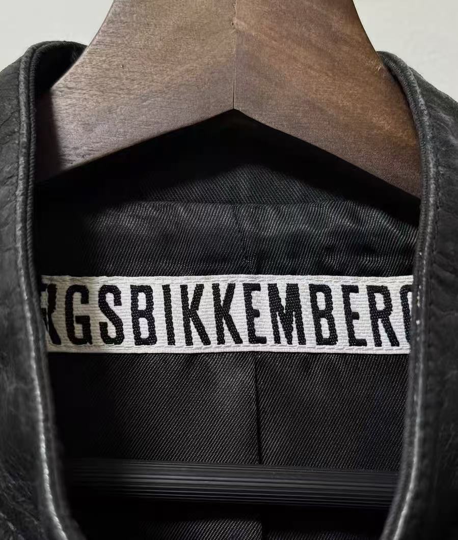 Dirk Bikkembergs Dual Fabric Moto Leather Jacket