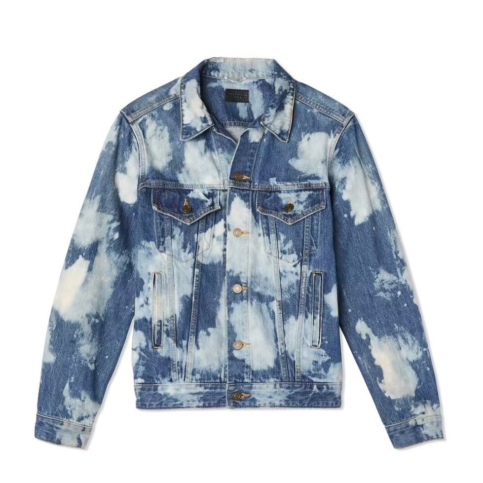 Saint Laurent SS16 Bleached Denim Jacket