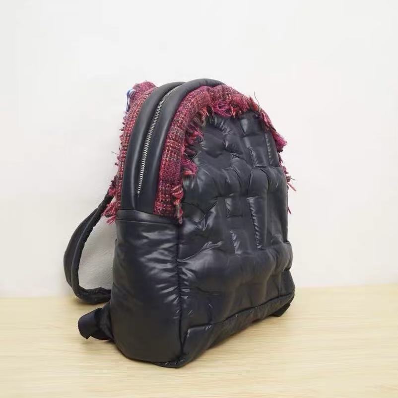 Chanel Black Nylon Backpack
