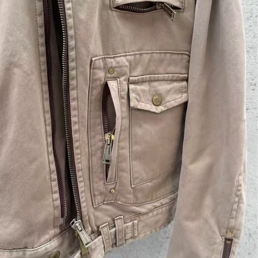 Dsquared 2 00s Vintage Zip-up Denim Biker Jacket