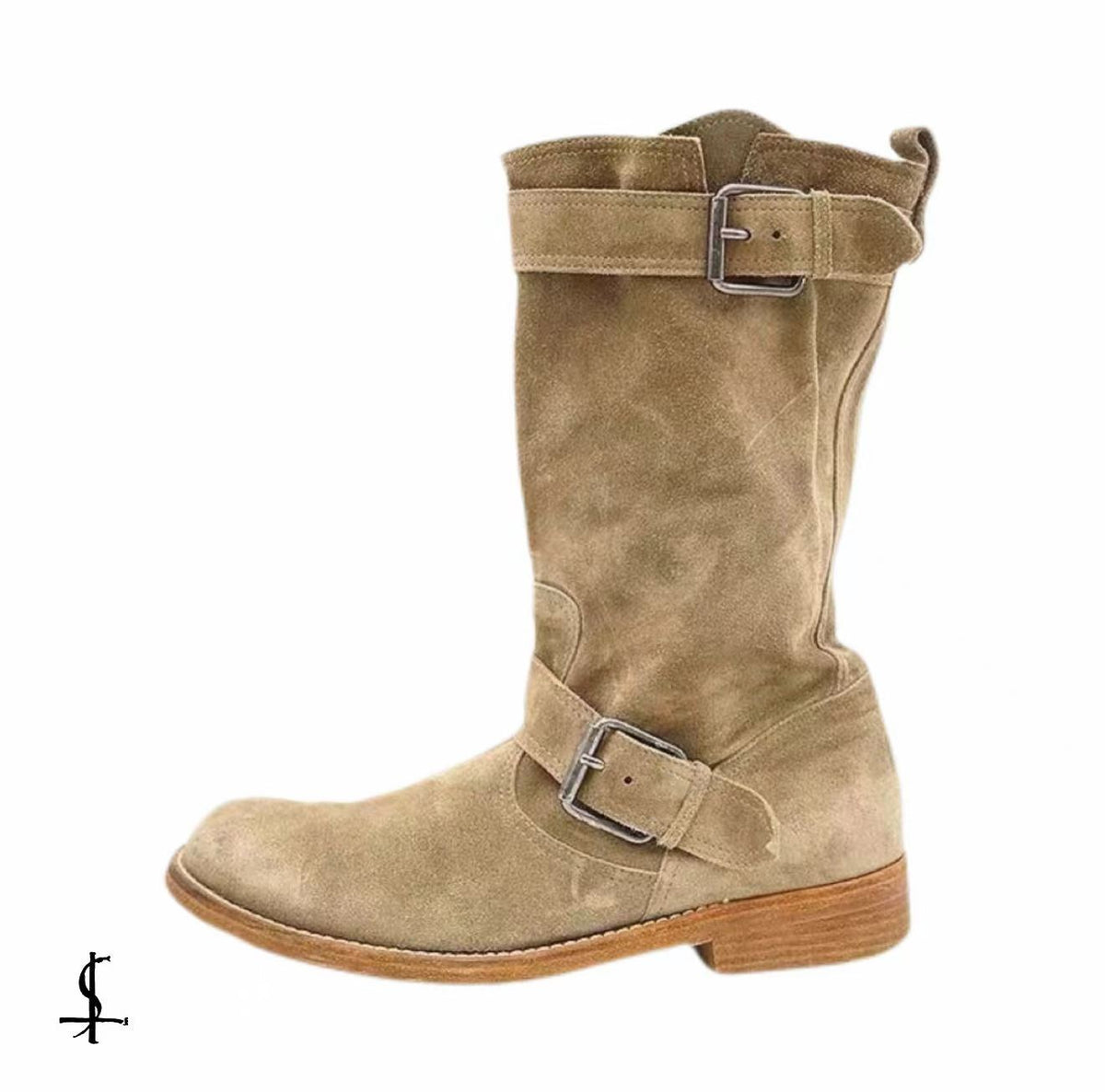 Balmain By Christophe Decarnin  10SS Suede Engineer Boots