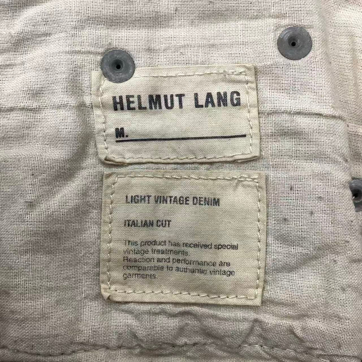 Helmut Lang 1999 Grey Sanded Denim