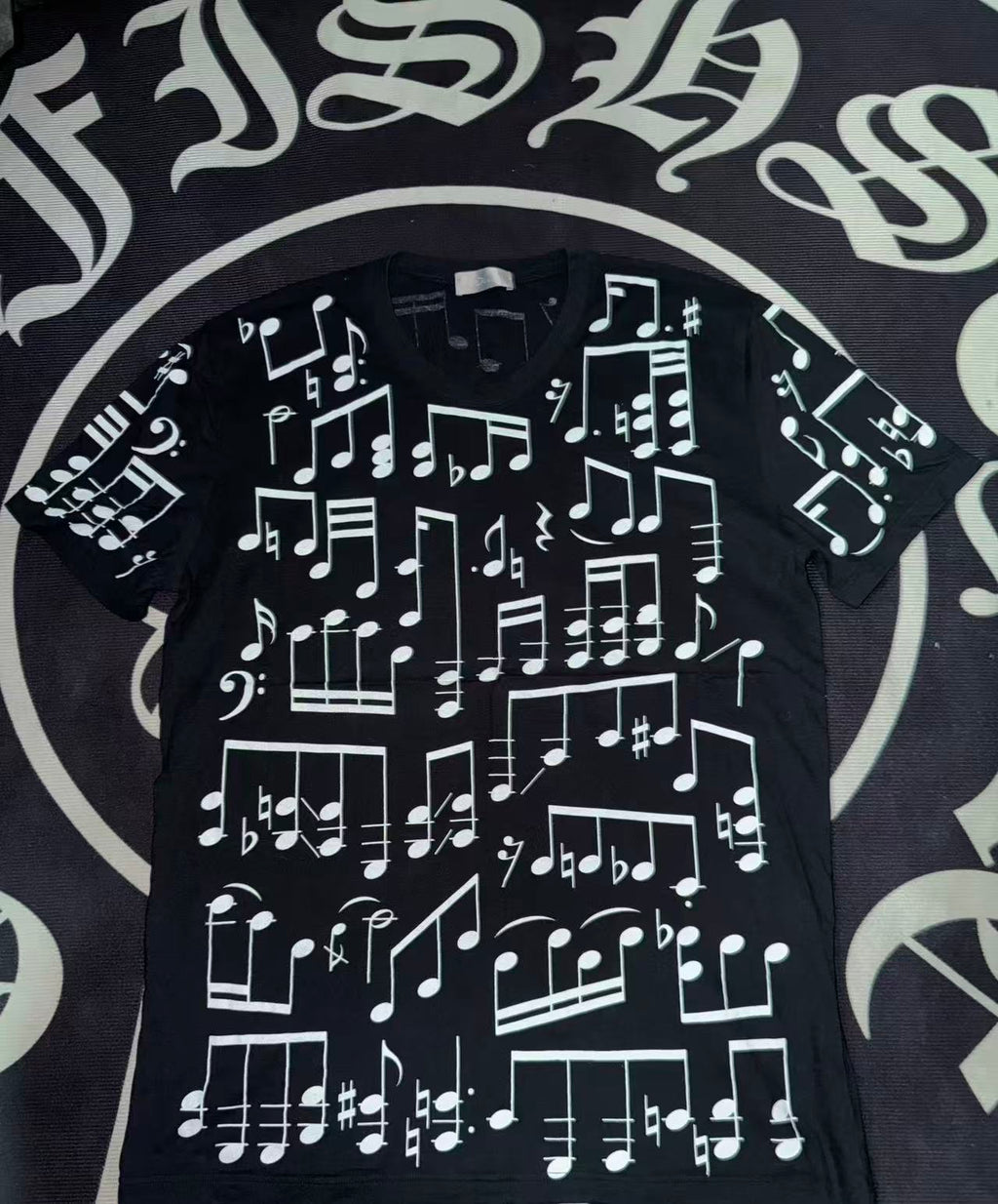 dior homme musical note tee