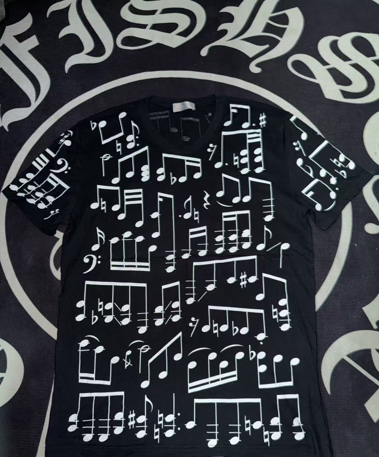dior homme musical note tee